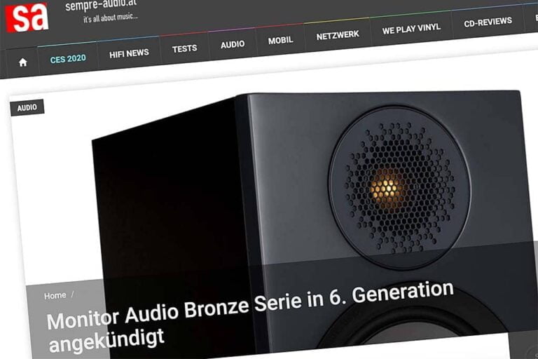 Monitor Audio brengt zesde generatie Bronze serie uit
