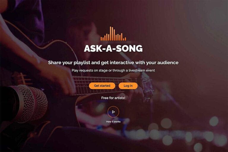 Ask-a-song.com (inkomens)alternatief voor concerten