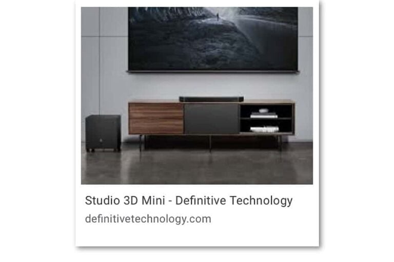 Definitive Technology Studio 3D Mini soundbar