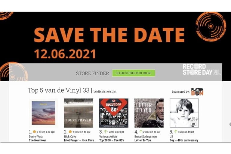 Record Store Day 2021 in juni gepland