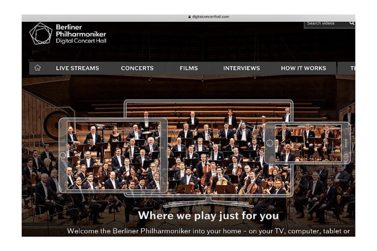 Berliner Philharmoniker videostream met hi-res audio