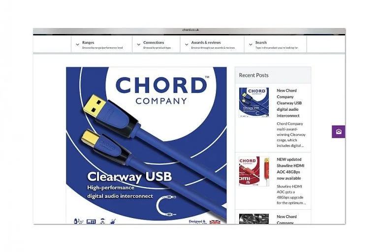 Chord Company presents Clearway USB - Alpha Audio