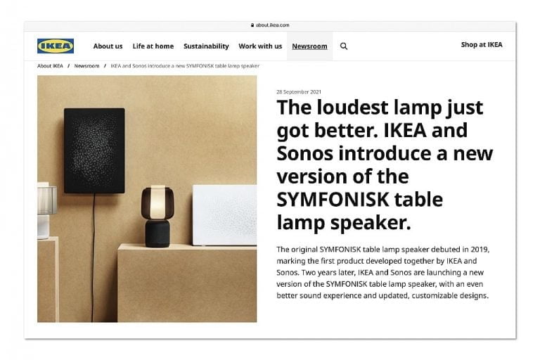 IKEA presenteert nieuwe Symfonisk lamp