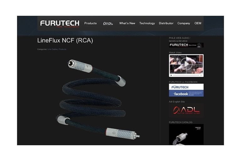 Furutech LineFlux NCF RCA-kabel