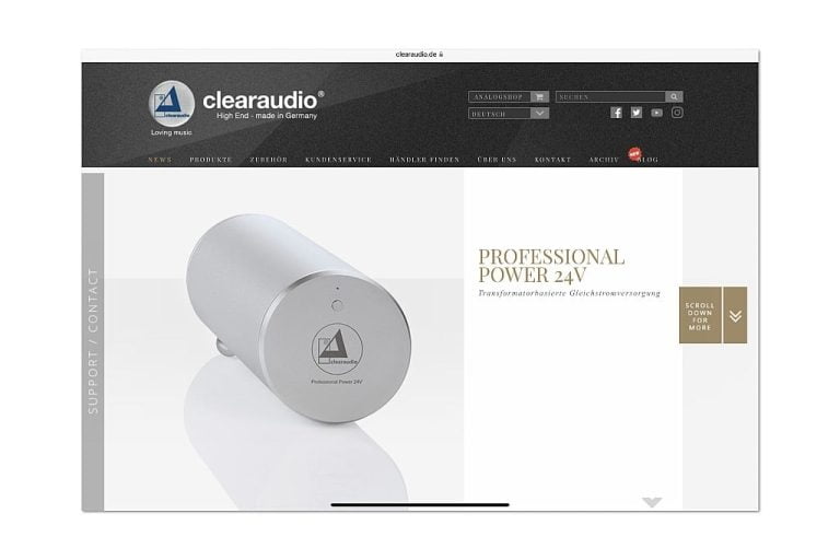 Clearaudio Professional Power voeding