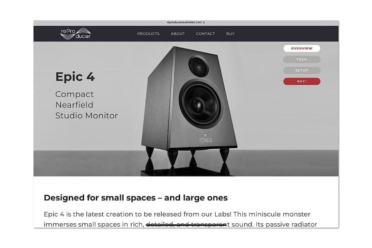 reProducer Audio Labs Epic 4 speakers