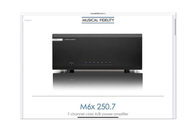 Musical Fidelity M6x 250.7 surroundversterker