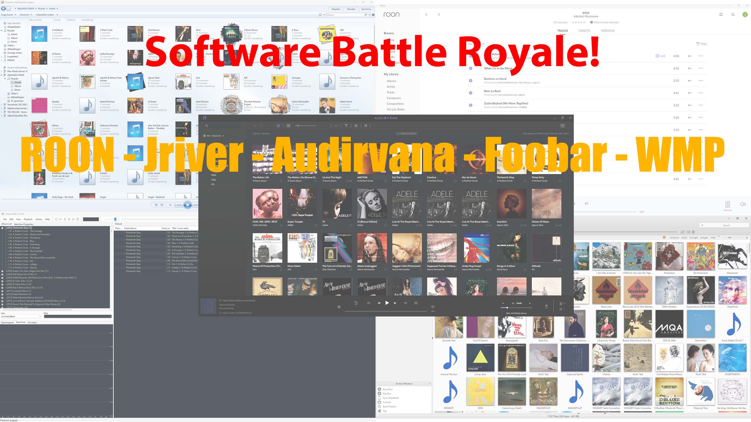 Live stream review - ROON - Audirvana - Foobar - JRiver - Alpha Audio
