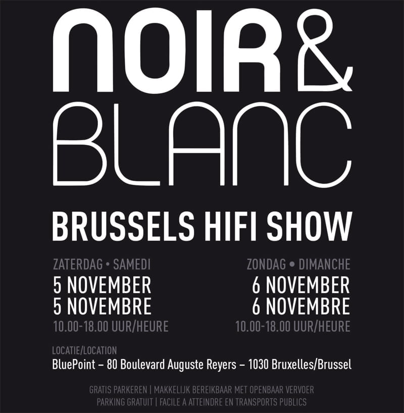Noir et Blanc audio show Brussel