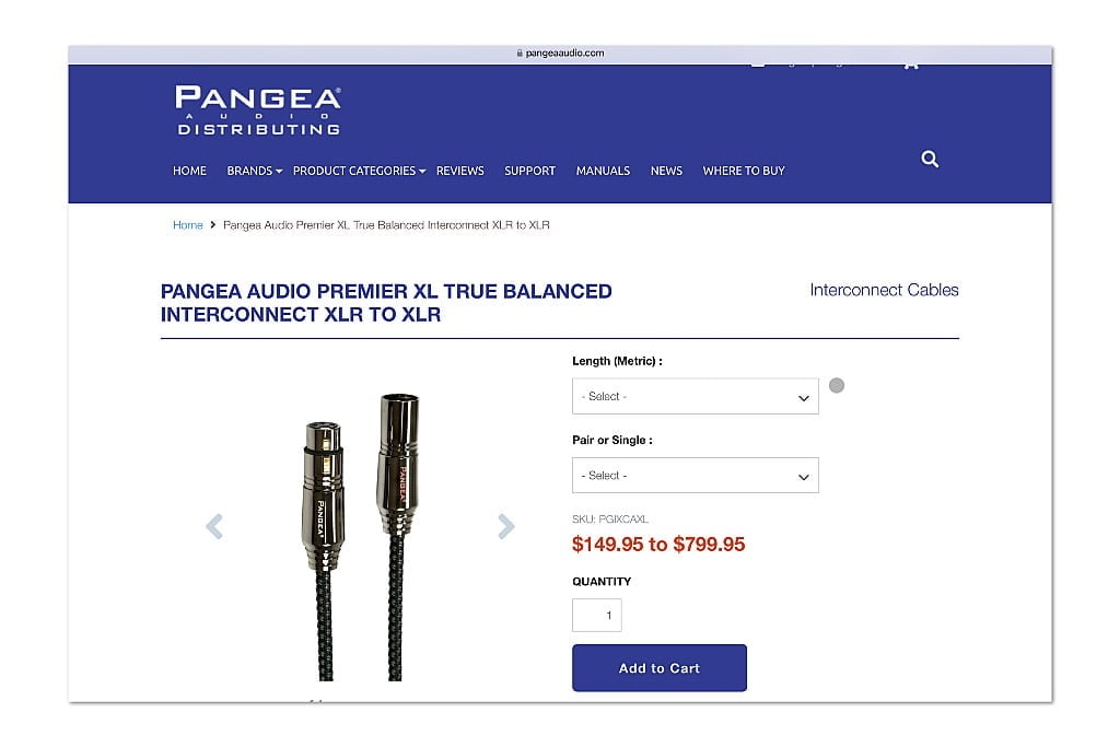 Pangea Audio presenteert Premier XL kabels