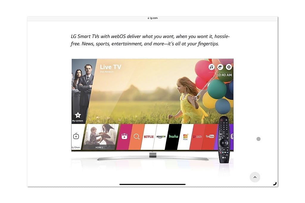 WebOS-tv’s krijgen grote Apple-update