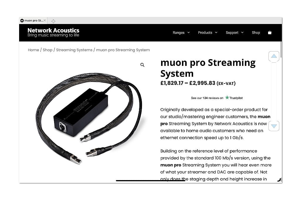 Network Acoustics Muon Pro streamset