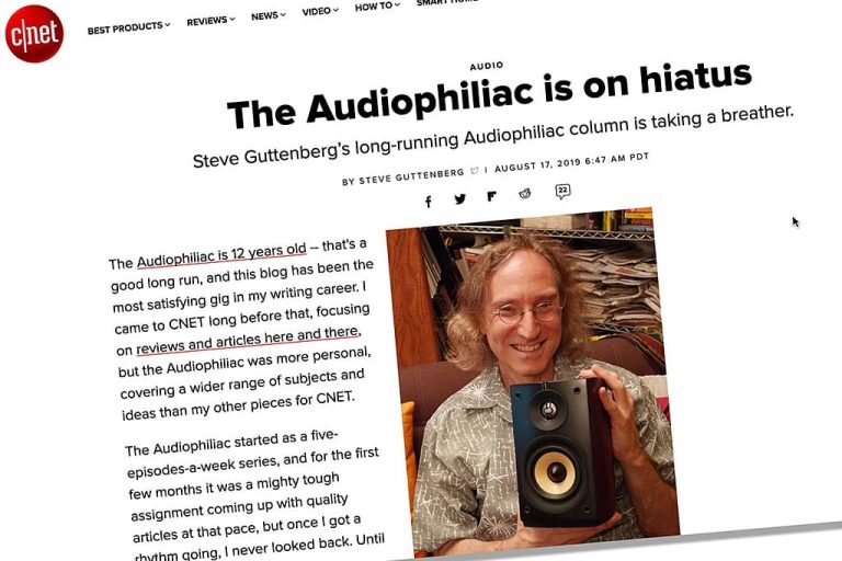 Audiophiliac Steve Guttenberg gaat alleen Youtube doen