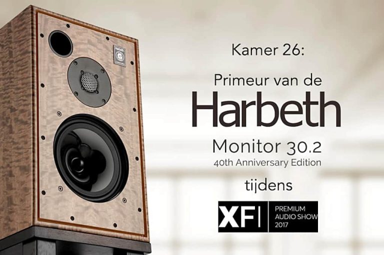Primeur Harbeth M30.2 40th Anniversary tijdens X-Fi 2017