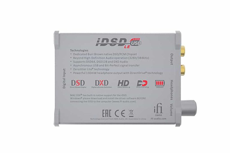 Ifi Nano iDSD LE, USB-DAC met ingebouwde accu en DSD