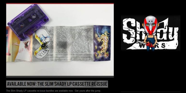 Eminem Slim Shady re-release op cassette