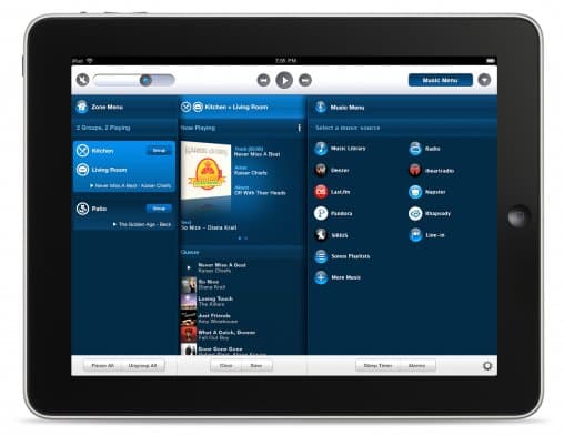 Sonos iPad controller nu ook in Nederlands