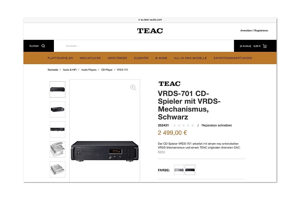 TEAC VRDS-701 with Esoteric technology