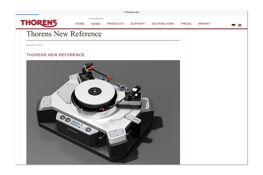 Thorens New Reference record player