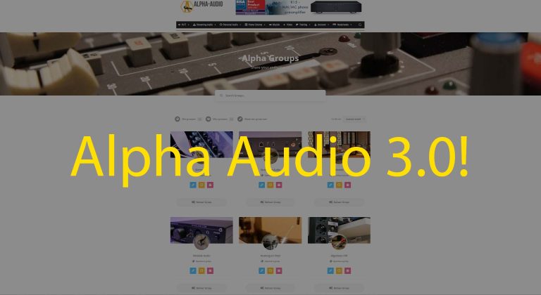 Alpha Audio 3.0 – the new website!