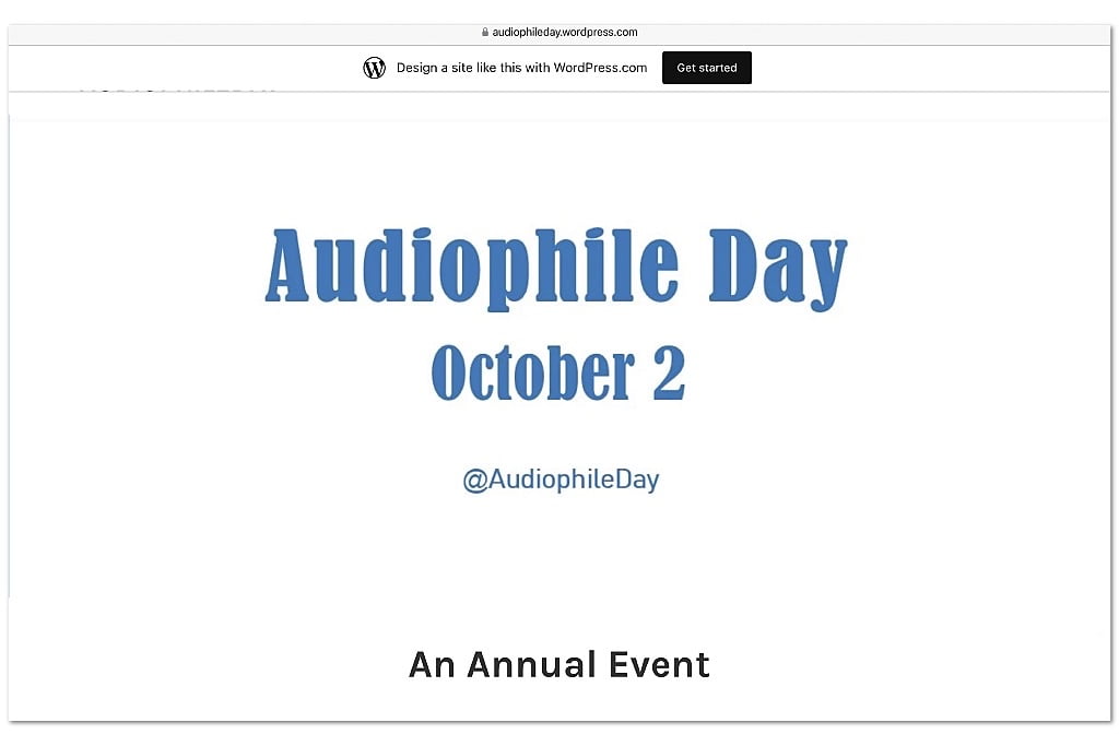 De jaarlijkse Audiophile Day komt er weer aan